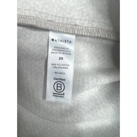 Athleta Venture Printed Jogger Pants Light Gray Stretch Size 20W - Picture 9 of 13